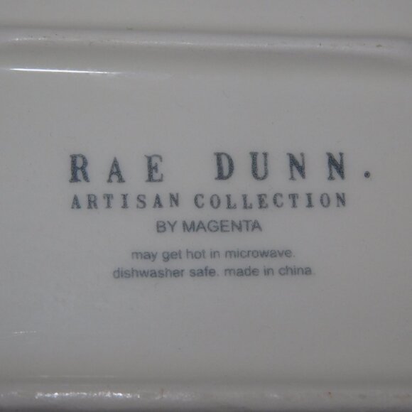 Rae Dunn PURRFECT cat trinket Serving Tray Dish Plate 9" x 5" - Picture 5 of 6